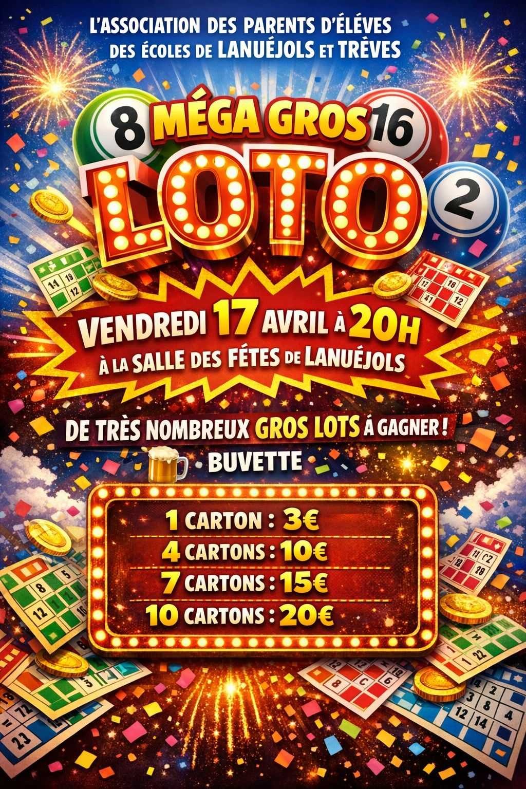 Loto des écoles de Trèves et Lanuéjols_Lanuéjols