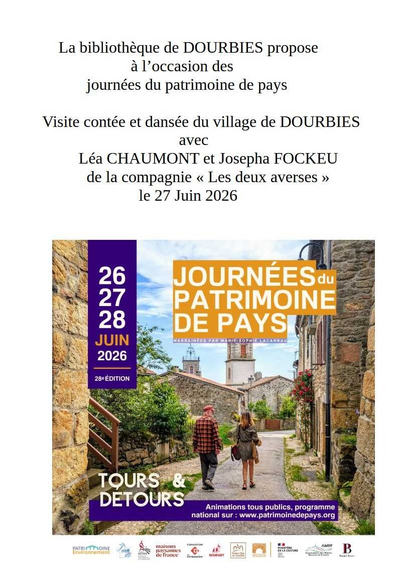 Journées du Patrimoine de Pays à Dourbies_Dourbies