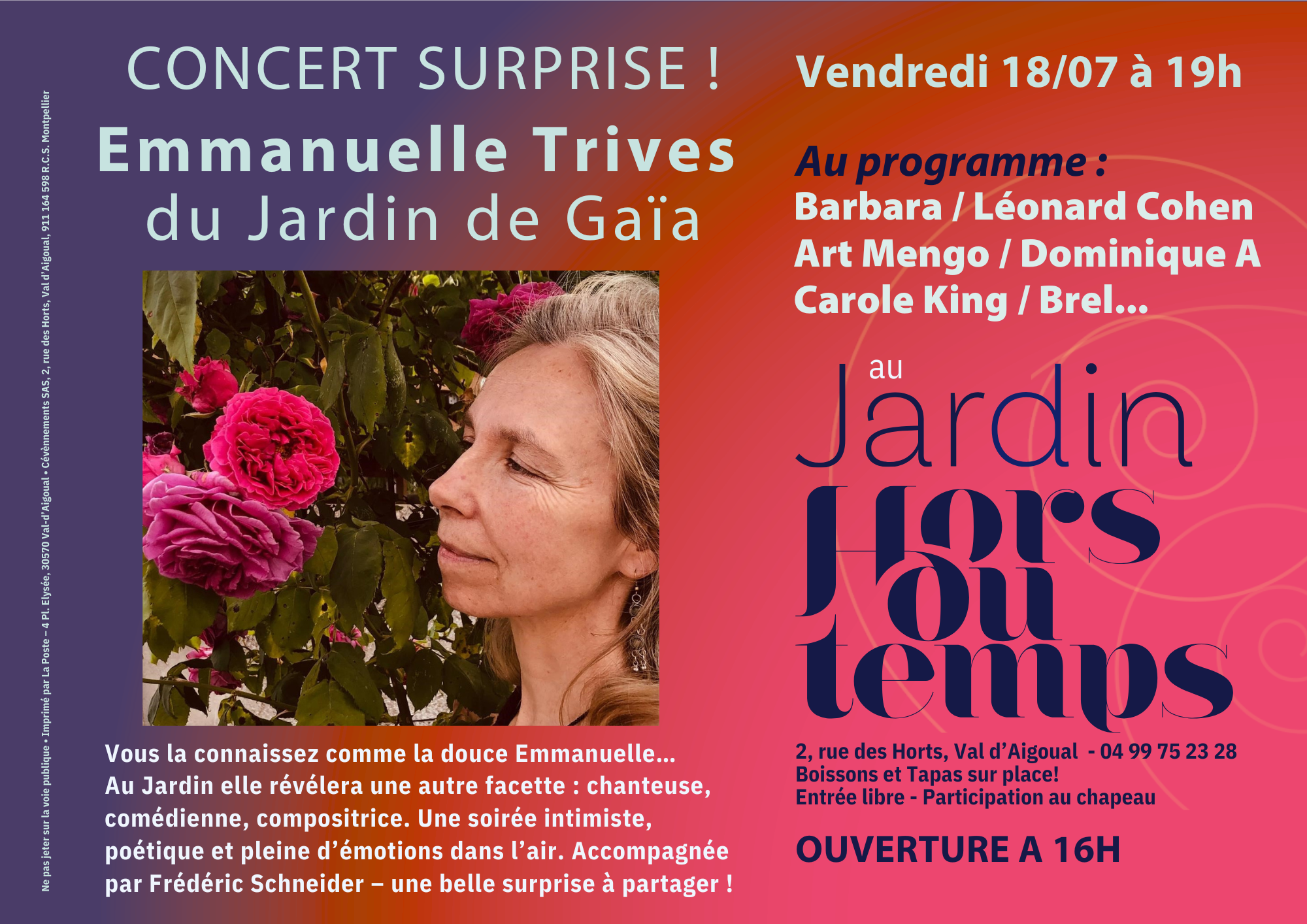 Affiche d'Emmanuelle Trives