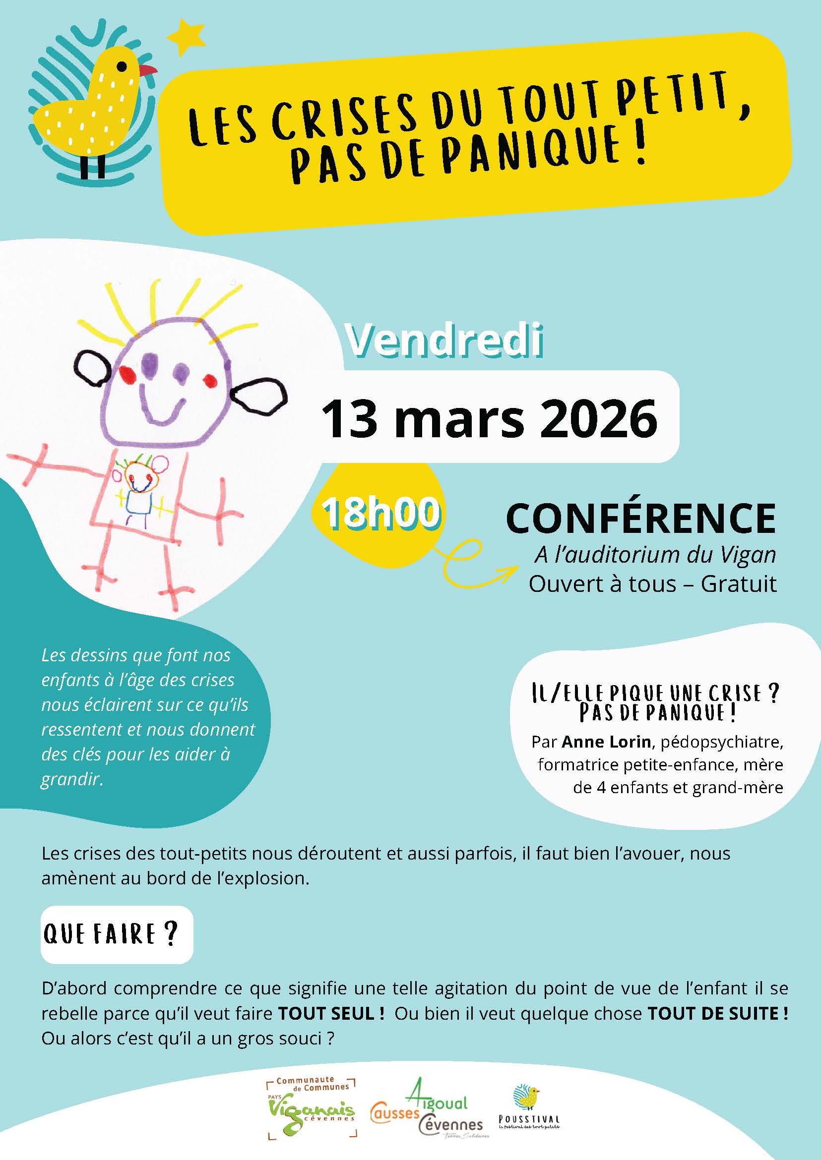 Conférence : les crises du tout petit, pas de panique !_Le Vigan