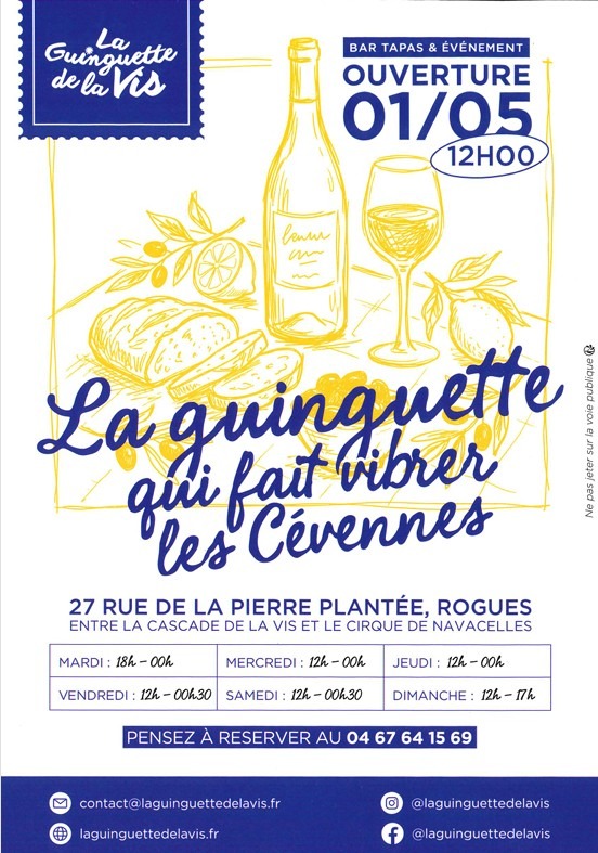 Ouverture le 01 Mai