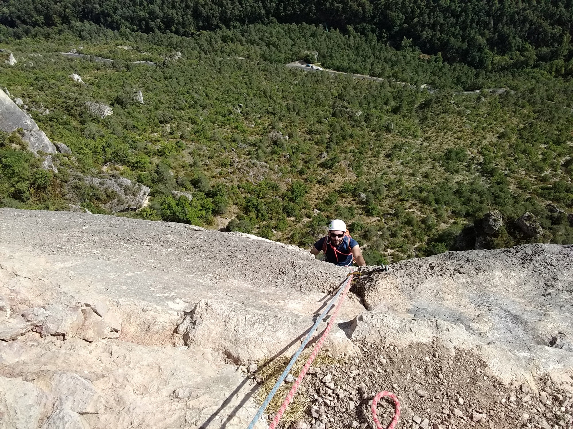 Grande voie dans les gorges de la Jonte