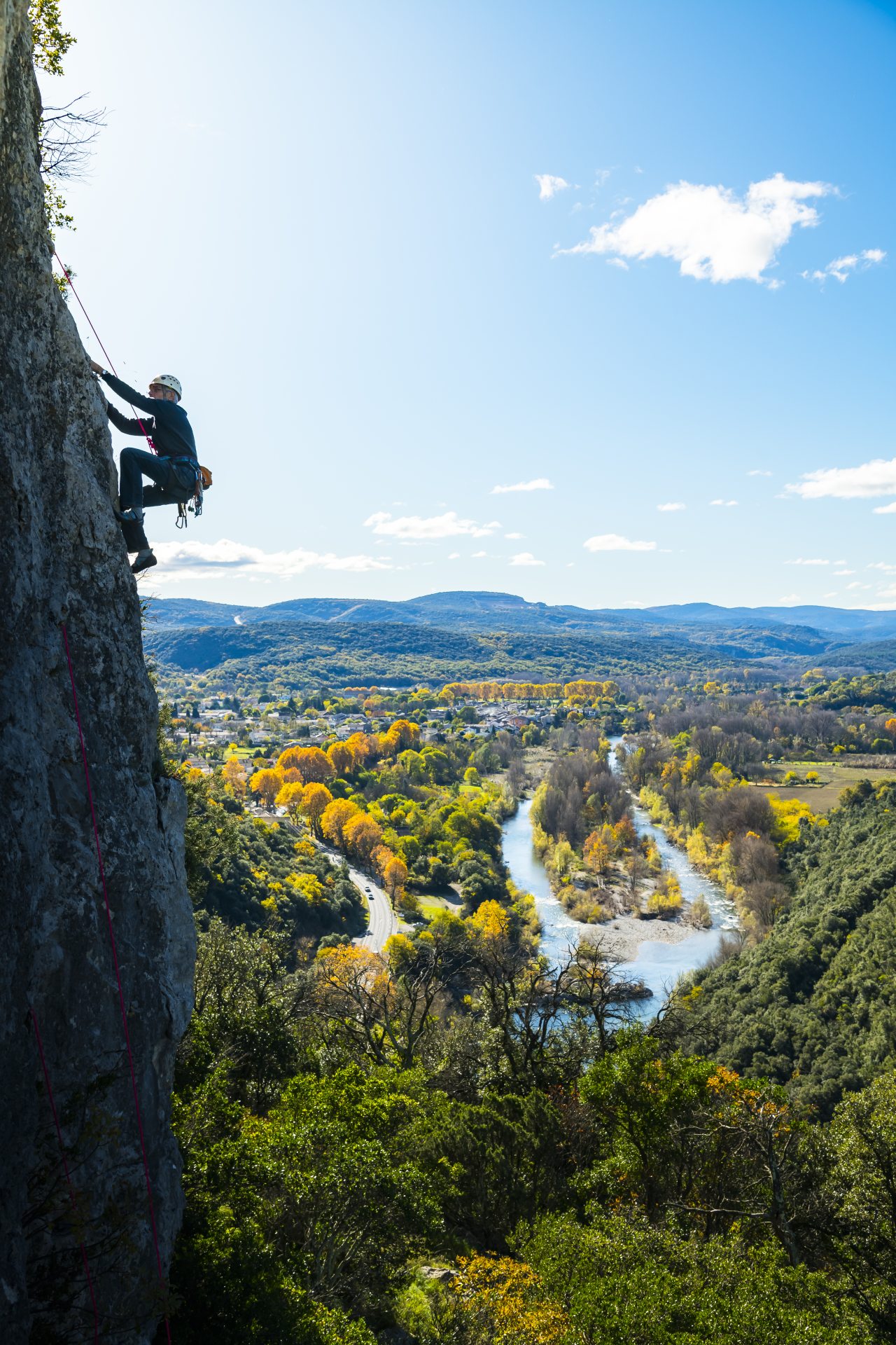 Escalade sur le Thaurac en Cévennes